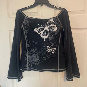 ROMWE Off Shoulder Tee